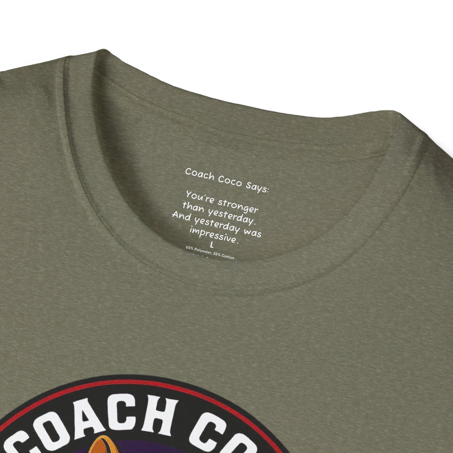 .Coach Coco Fitness Motivational T-Shirt | Fun Unisex Workout Tee | Pet Lover's Gift | Gym Apparel | Cute Fitness T-Shirt | Animal Lover Tee