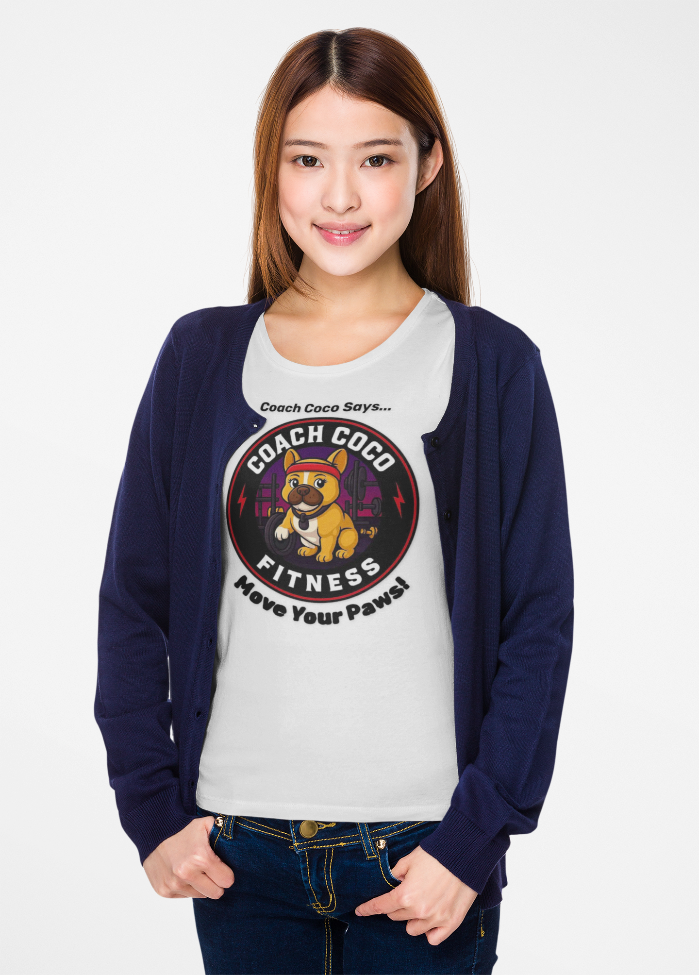 Coach Coco Fitness - Fitness Motivational Unisex Tee - Coach Coco Fitness, Workout Shirt, Dog Lover Gift, Gym Apparel, Activewear