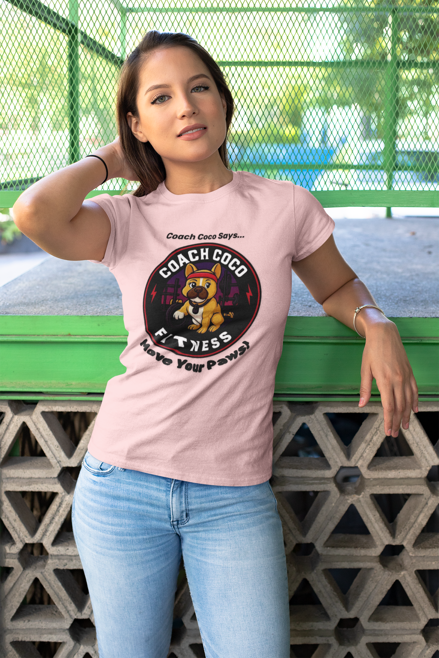 Coach Coco Fitness - Fitness Motivational Unisex Tee - Coach Coco Fitness, Workout Shirt, Dog Lover Gift, Gym Apparel, Activewear