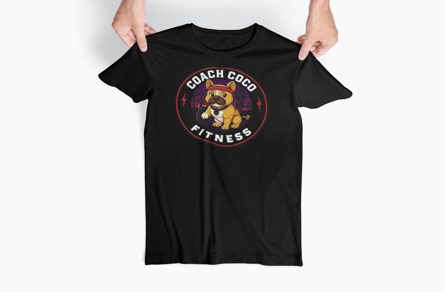 .Coach Coco Fitness Motivational T-Shirt | Fun Unisex Workout Tee | Pet Lover's Gift | Gym Apparel | Cute Fitness T-Shirt | Animal Lover Tee