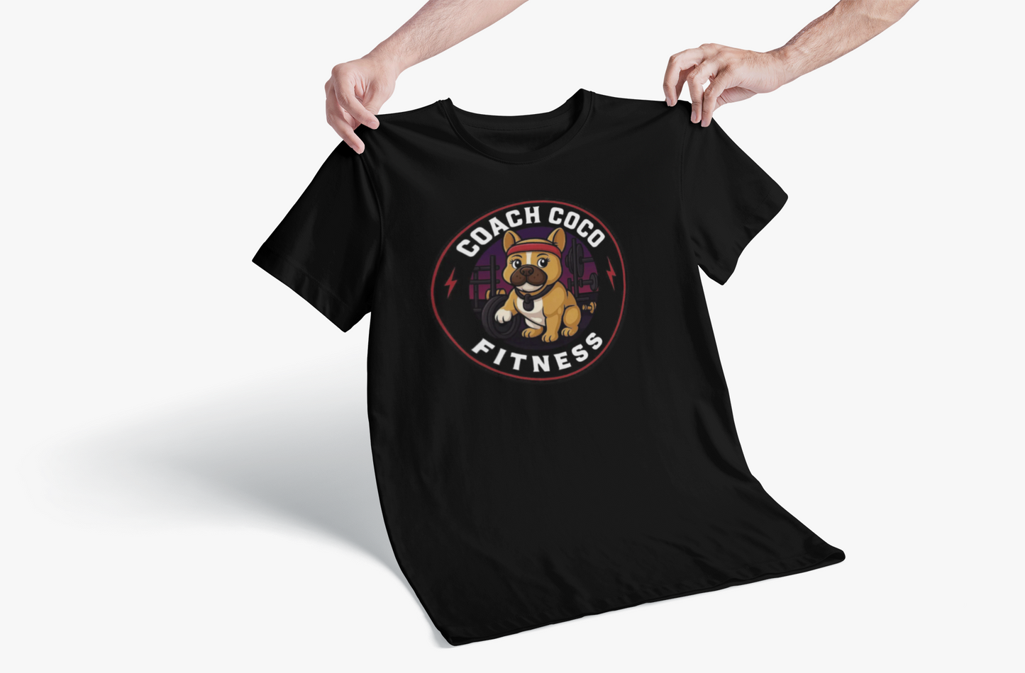 .Coach Coco Fitness Motivational T-Shirt | Fun Unisex Workout Tee | Pet Lover's Gift | Gym Apparel | Cute Fitness T-Shirt | Animal Lover Tee