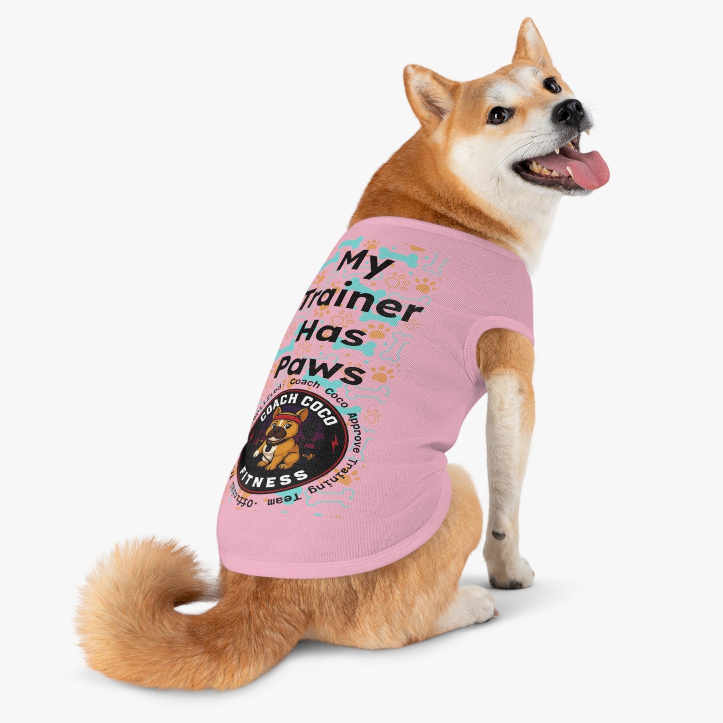 Coach Coco Fitness Pet Tank Top for Active Dogs, Funny Dog Clothes, Gifts for Dog Lovers, Summer Pet Apparel, Exercise Outfit