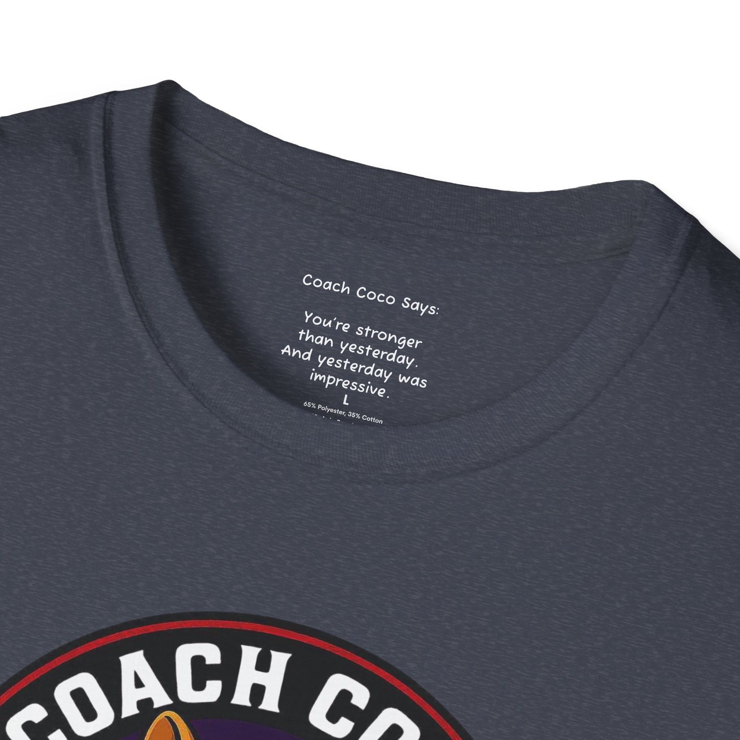 .Coach Coco Fitness Motivational T-Shirt | Fun Unisex Workout Tee | Pet Lover's Gift | Gym Apparel | Cute Fitness T-Shirt | Animal Lover Tee