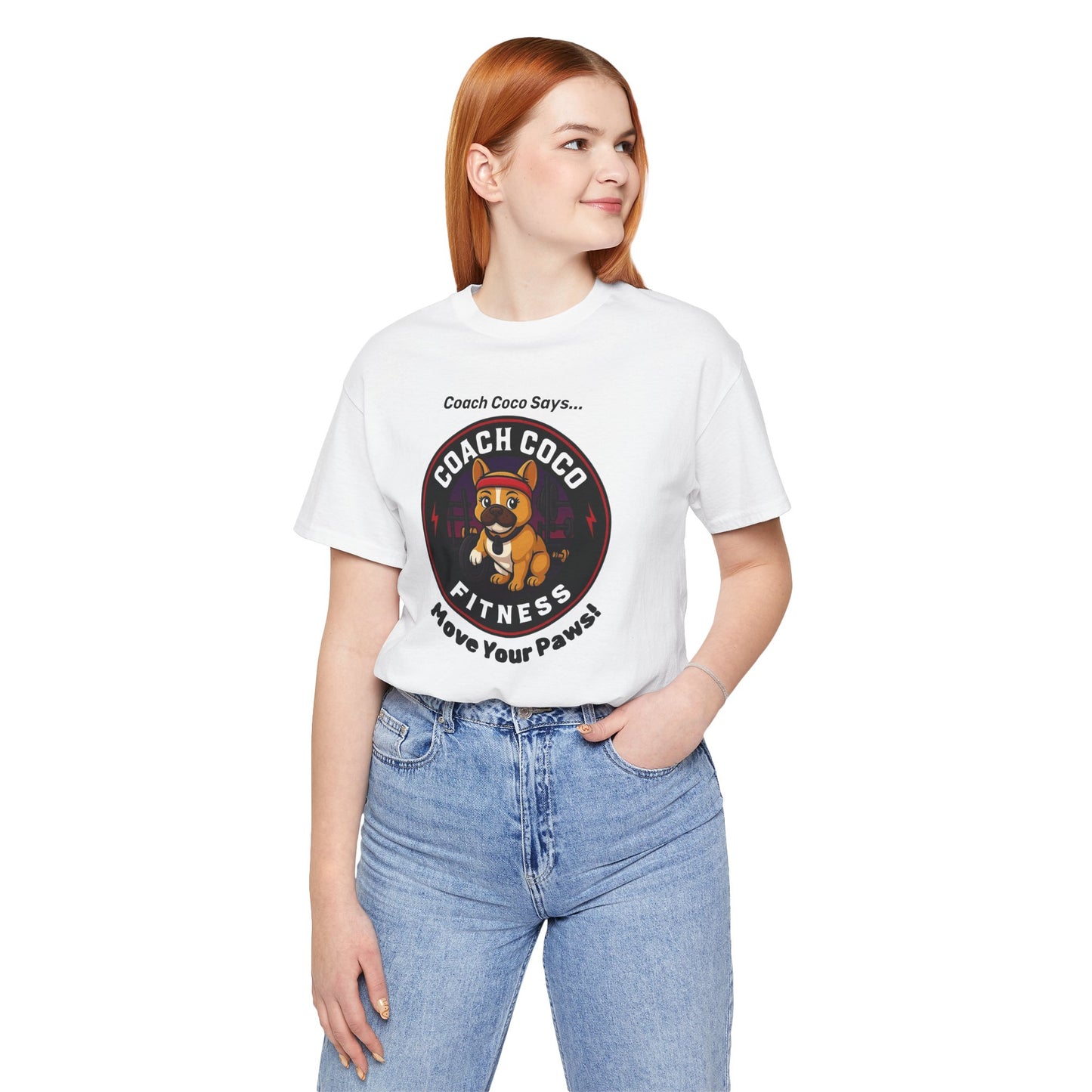 Coach Coco Fitness - Fitness Motivational Unisex Tee - Coach Coco Fitness, Workout Shirt, Dog Lover Gift, Gym Apparel, Activewear