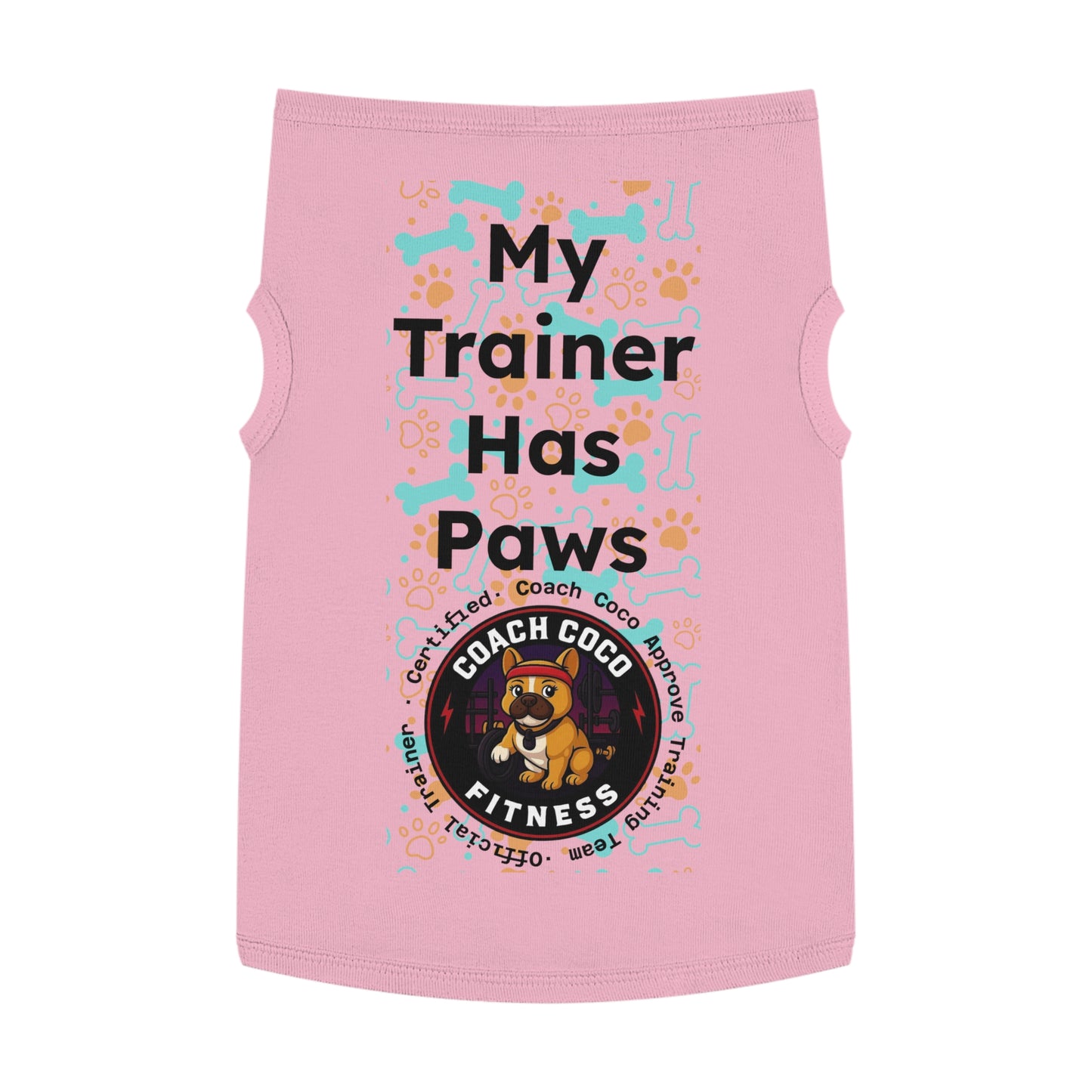 Coach Coco Fitness Pet Tank Top for Active Dogs, Funny Dog Clothes, Gifts for Dog Lovers, Summer Pet Apparel, Exercise Outfit