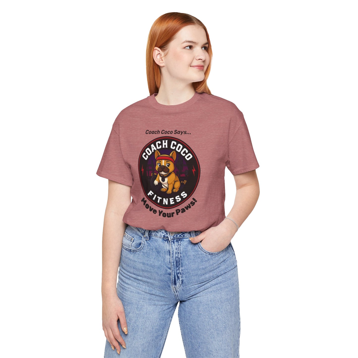 Coach Coco Fitness - Fitness Motivational Unisex Tee - Coach Coco Fitness, Workout Shirt, Dog Lover Gift, Gym Apparel, Activewear