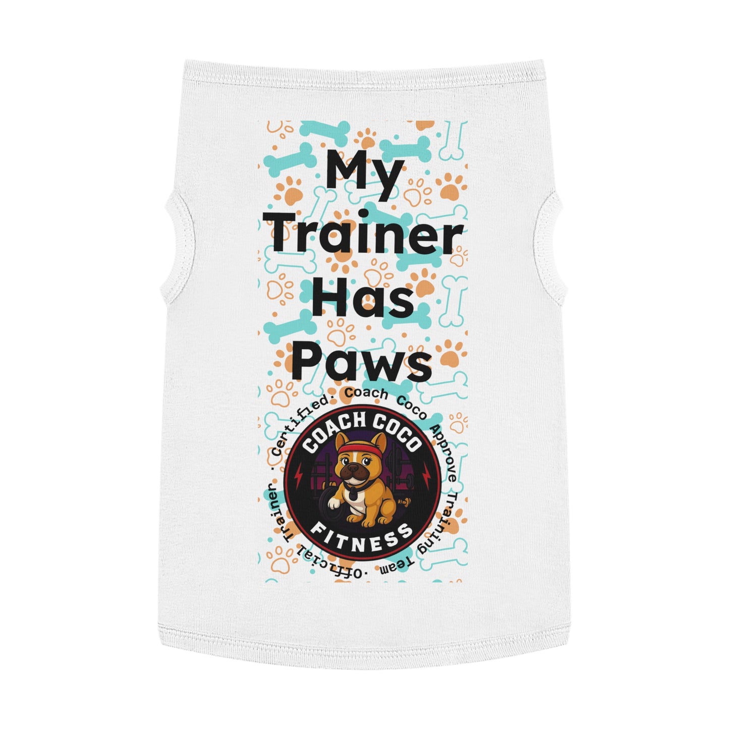 Coach Coco Fitness Pet Tank Top for Active Dogs, Funny Dog Clothes, Gifts for Dog Lovers, Summer Pet Apparel, Exercise Outfit